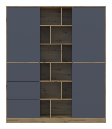 Шкаф для одежды Doros Морган Дуб Артизан/Графит ДСП/Ящики 180х38.5х210 DRS-011612 (42002256) Днепр