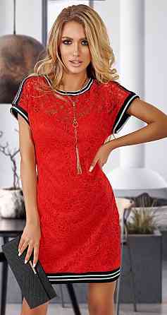 Гипюровое платье с отделкой резинками Киев