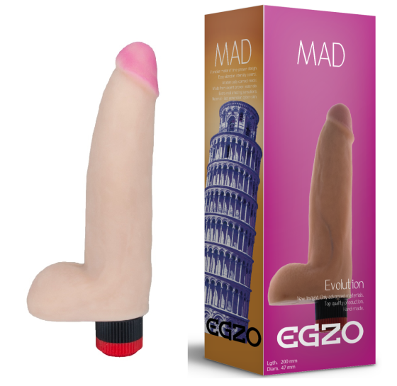 Вібратор EGZO Ciberskin V002 ( 20 см х 4,7 см ) Sex Aura Київ