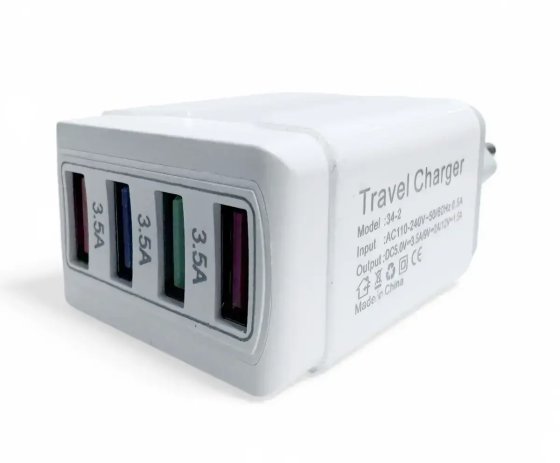 Зарядное устройство 220В 3,5А QC3.0 USBx4 Quick Charger 34-2 для портативных устройств Одесса