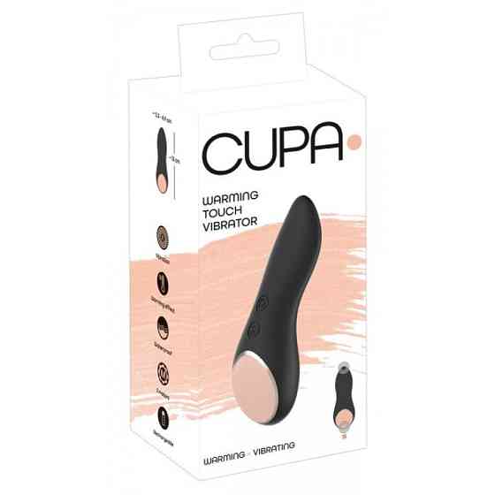 Вибратор с подогревом CUPA Warming Touch для клитора, черный Sex Aura Киев
