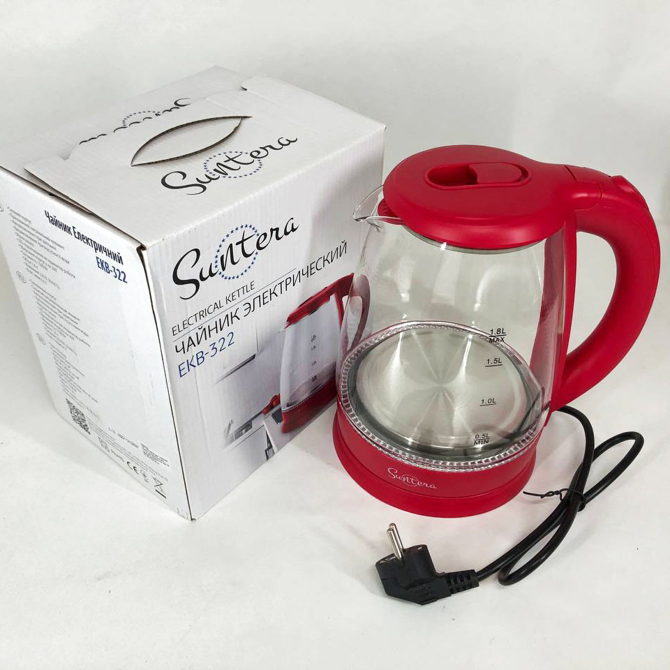 Электронный чайник для дома, Электрочайник для кухни с подсветкой, Чайник с дисковым нагревом KH-60 Львов - изображение 3