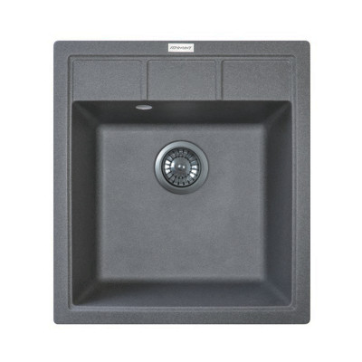 Мойка кухонная Adamant Brick сірий + змішувач та дозатор (4824296209704) Винница - изображение 2