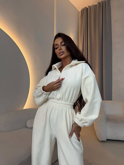 Жіночий теплий комбінезон з двостороннього флісу Одеса - фото 2