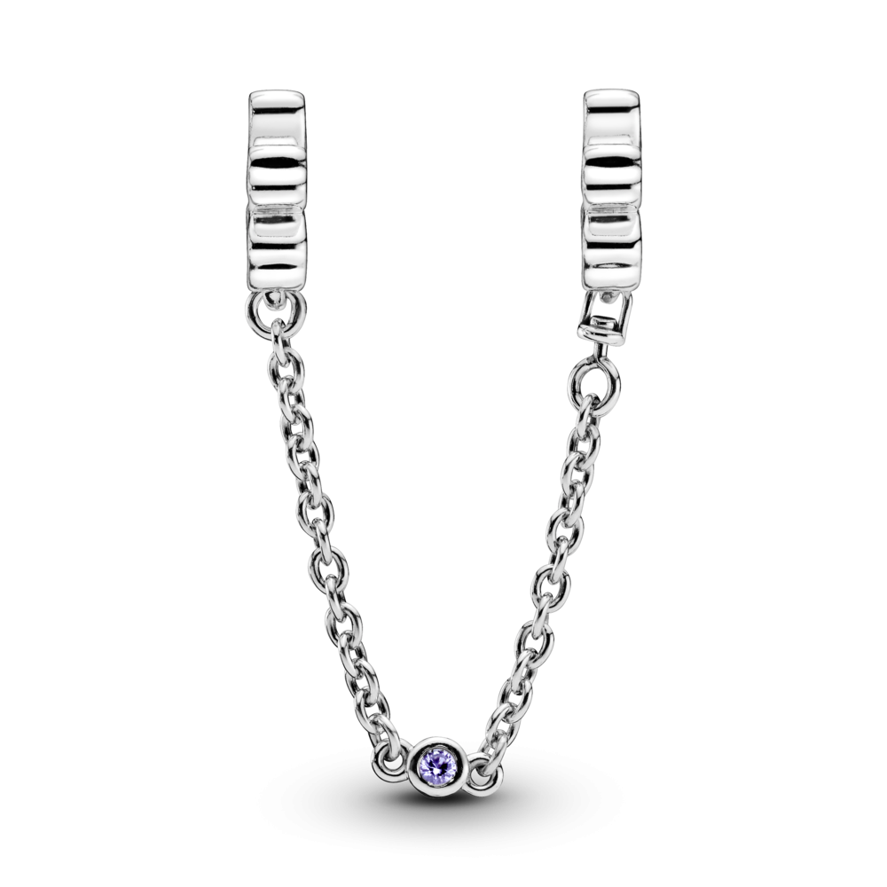 Серебряная защитная цепочка Пандора  