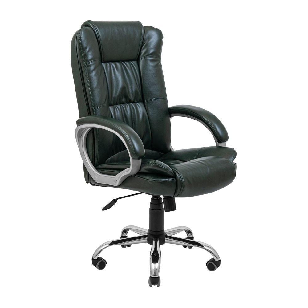 Офісне крісло керівника Richman California Хром M2 Anyfix Темно-зелений Дніпро - фото 1