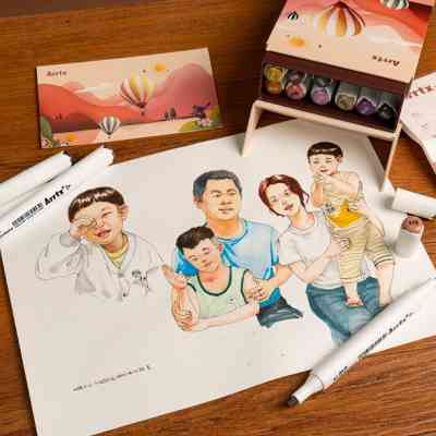 Художественный маркер Arrtx Спиртовые Alp ASM-02-SK02 12 цветов, оттенки кожи кожи (LC302604) Винница