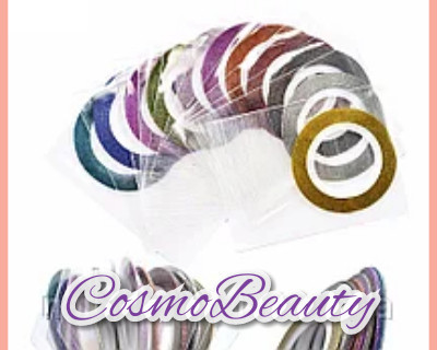 Стрічка для дизайну нігтів "Сахарна нитка" 3 mm. (різні кольори) Київ - фото 1