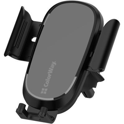 Універсальний автотримач ColorWay Air Vent Car Wireless Charger 15W Black (CW-CHAW038Q-BK) Вінниця - фото 12