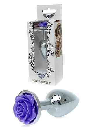 Анальна пробка - Jewellery Silver Rose Plug Purple Sex Aura Київ