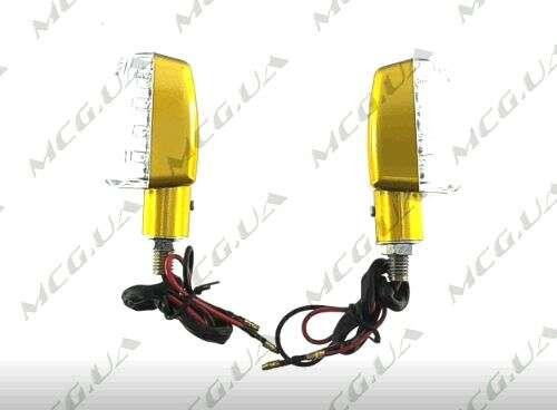 Поворот світлодіодний, труна (15 LED, золота, прозоре скло) Мукачево - фото 1