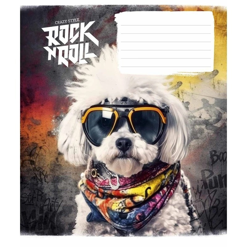 Зошит учнівський "Rock star" 012-3277L-5 в лінію, 12 аркушів Вінниця - фото 1