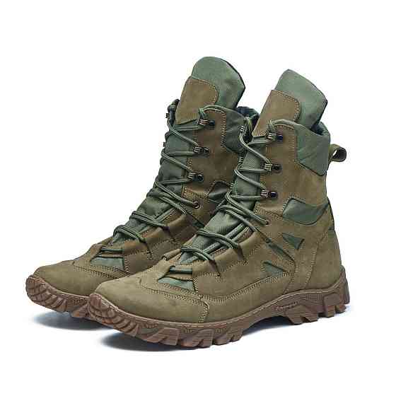 Тактичні зимові берці 106-ТБ-2 хакі — теплі, міцні, армійські черевики для ЗСУ та охорони 46 (30,5) Харків