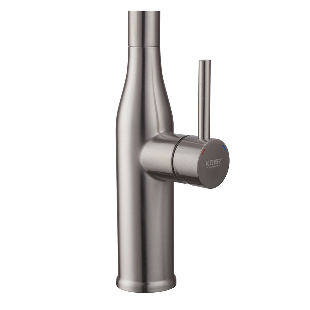 Кухонний змішувач KOER KI-70004-02 з висувним виливом із нержавіючої сталі (KR3385) Харків - фото 15