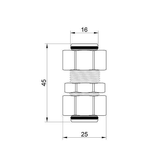 Перехідник обтискний Thermo Alliance Standart 16х16 SD152W1616 Київ
