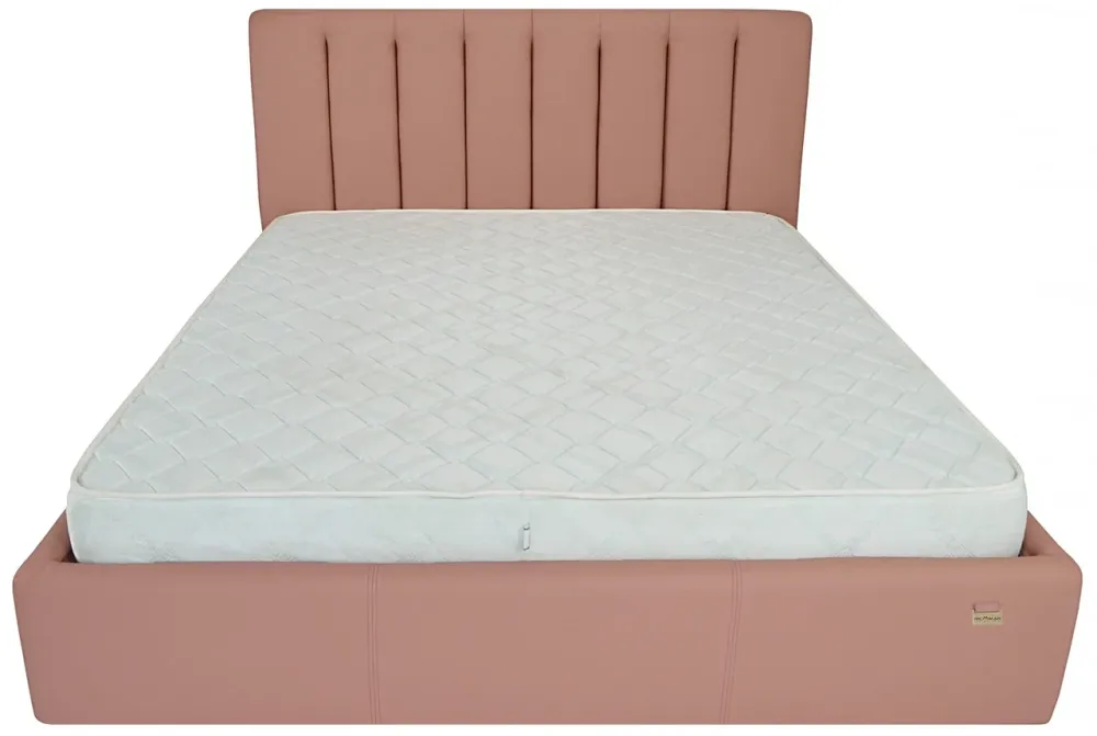 Ліжко Sanam Comfort 140 х 200 см Fly 2202 З підйомним механізмом та нішою для білизни Рожевий Дніпро - фото 1