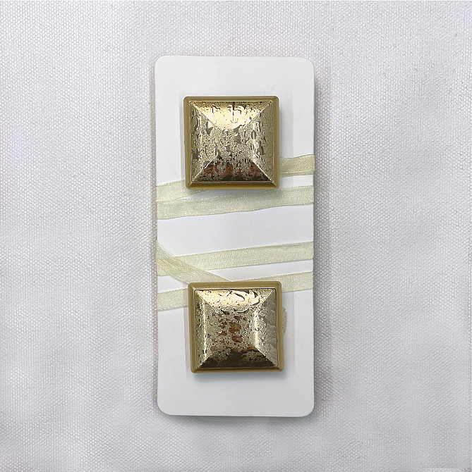 Магниты для штор и гардин Квадрат двусторонние набор 2 шт Золотистый (81-140) Киев - изображение 8