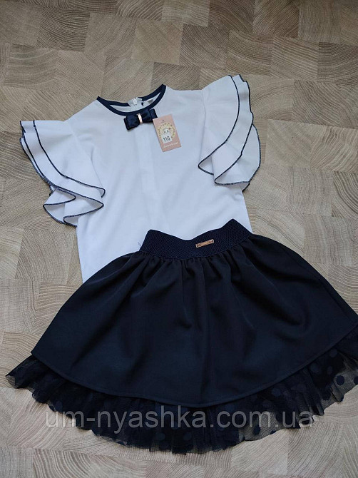 Комплект школьной формы блузка короткий рукав и красивая юбка 116-140 Кривой Рог - изображение 6