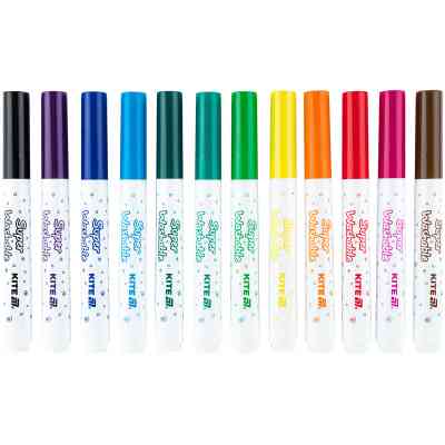 Фломастери Kite Creative Superwashable Jumbo 12 кольорів (K-1155) Вінниця