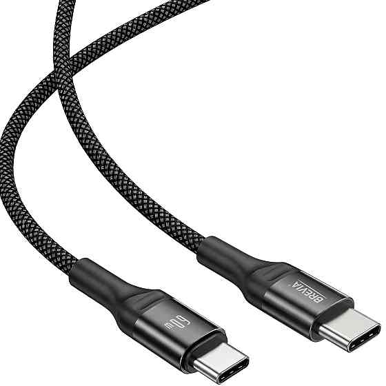Кабель Brevia Type-C to Type-C 60W 1м, чорний box (56100BCCC1) Львів