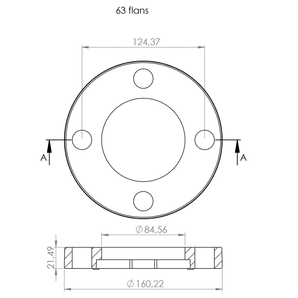 Фланцевий комплект(фланець+бурт) Kalde PPR 63 58050 (000016928) Київ - фото 2