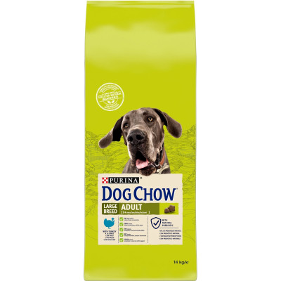 Сухой корм для собак Purina Dog Chow Adult Large Breed со вкусом индейки 14 кг (7613034487926) Винница - изображение 8