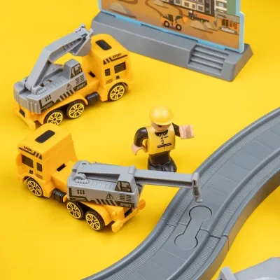 Залізниця Otamanko Мандрівний Експрес електрична залізниця 92 деталей, жовтий (AU6881AB) Вінниця - фото 5