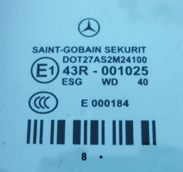 Mercedes-Benz  A2127300155 43R-001025 Глуха кватирка задніх лівих дверей E-Class W212 Одеса - фото 2