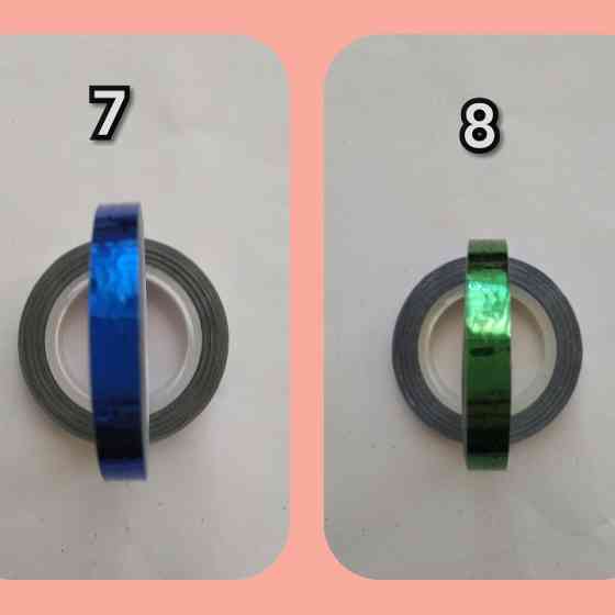 Стрічка для дизайну нігтів (зигзаг) у рулоні 6 mm. (різні кольори) Київ