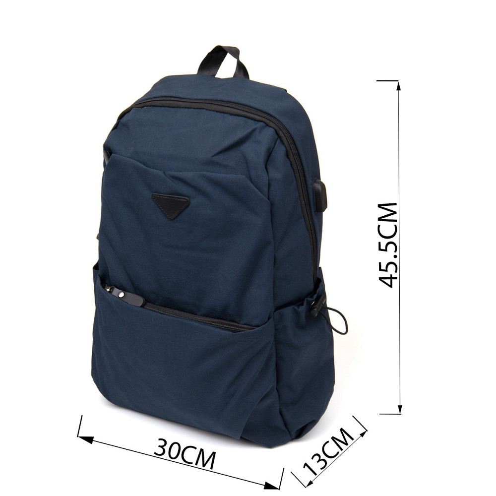 Рюкзак текстильний smart унісекс Vintage 20625 Темно-синій Київ - фото 4