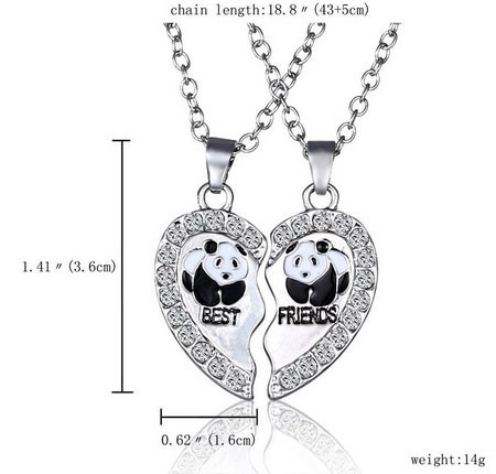 Кулони парні для друзів Панди Найкращі друзі Київ - фото 4