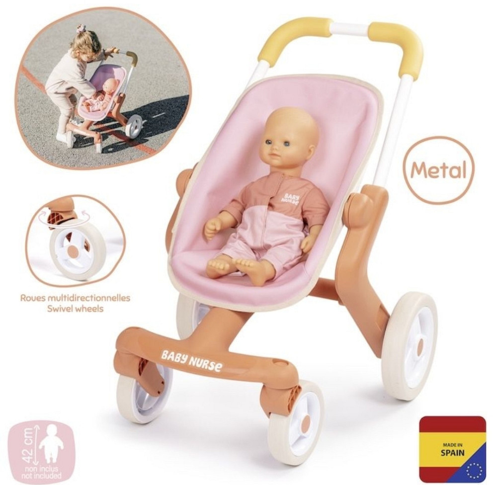 Коляска для ляльки Smoby Baby Nurse Теракотова пудра Київ - фото 2