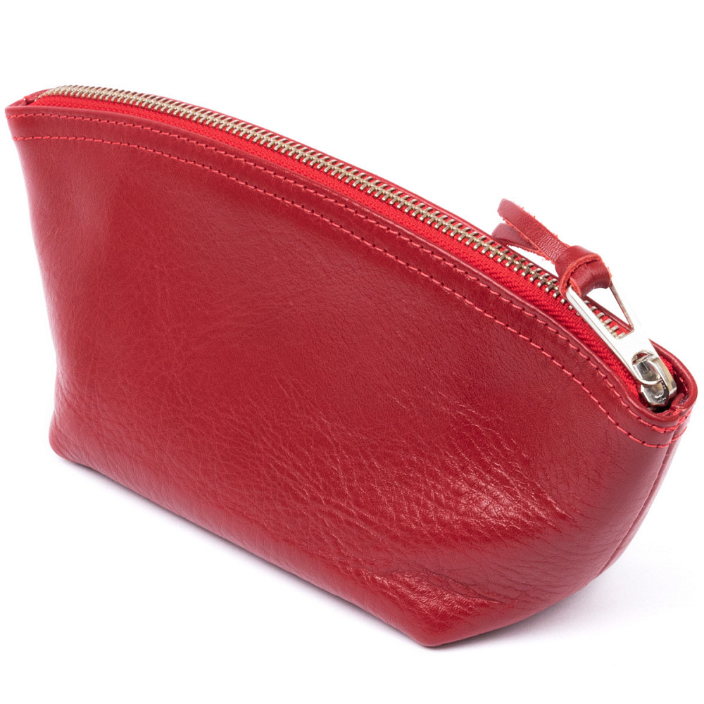 Жіноча косметичка зі шкіри Amelin GRANDE PELLE 11303 Червона Київ - фото 2