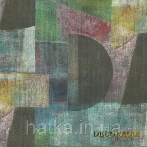 Шпалери метрові вінілові на флізеліні Rasch Clas геометрія абстрактні фігури рожеві зелені Київ - фото 2