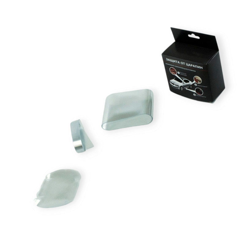 Комплект плівки захисної на пороги, під відбійники, ручки та торці дверей 75х90мм з вирізами 22шт Мукачево - фото 1