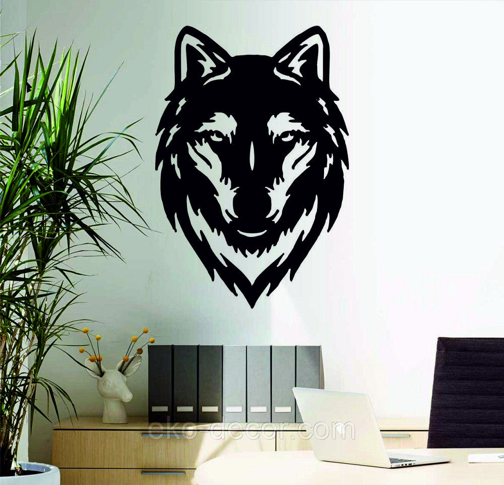 Декоративное настенное Панно «Волк», Декор на стену 90*61 см Киев - изображение 1