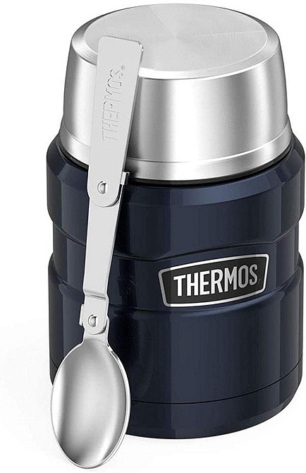 Термос для Їжі з ложкою 0,47 літрів Thermos King Food Flask" (173020) Нержавіюча сталь Нововолинськ - фото 3