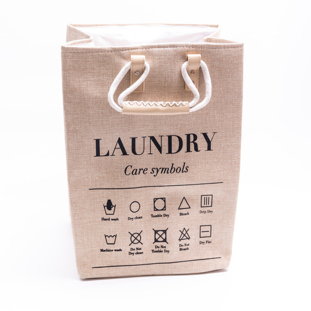 Кошик для білизни 31×26×44 (см) м'який 28 (л) Бежевий HP-41-2BE Коломыя - изображение 5