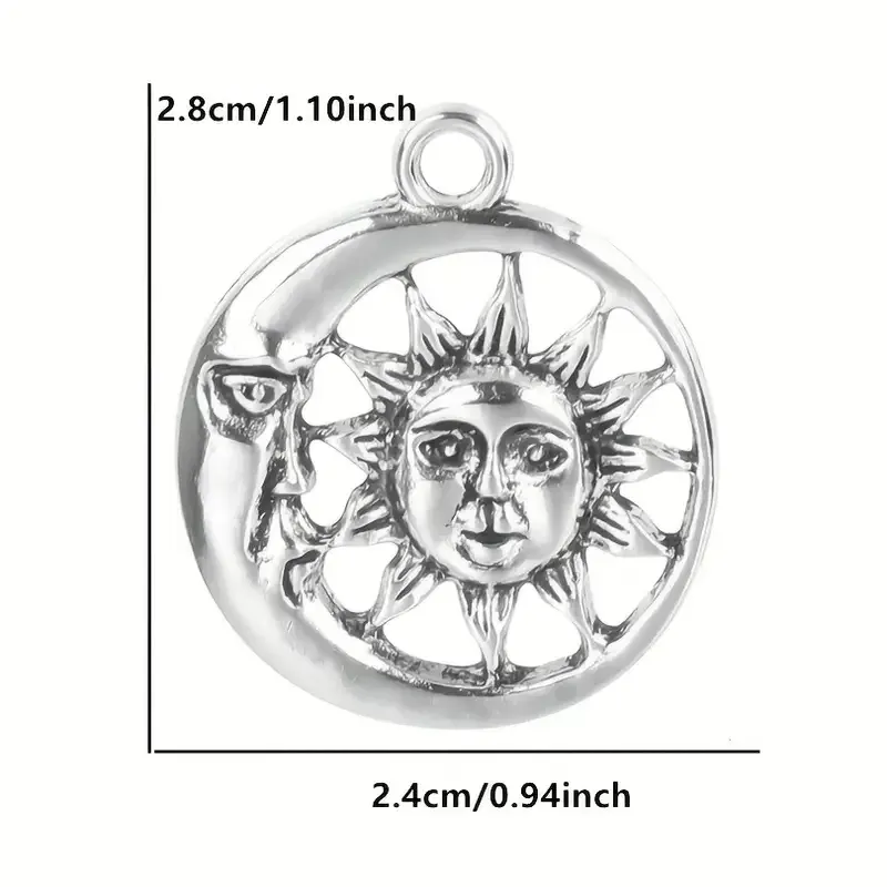 Набір підвісок для прикрас 30 шт – Сонце, Місяць, Зірки, Пентаграми Київ - фото 3