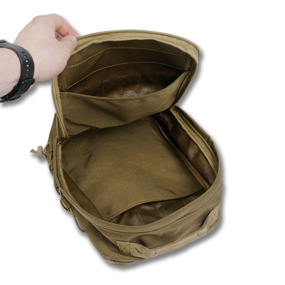 Штурмовий рюкзак швидкоз'ємний 10л. кордура койот. Тактичні рюкзаки. Рюкзаки тактичні, рюкзак штурмовий Київ - фото 6