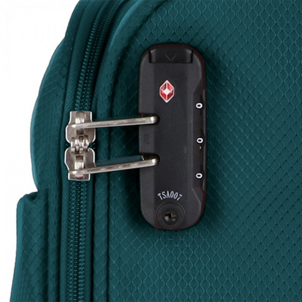 Чемодан тканевый GABOL Cloud средний бирюзовый 4 колеса Киев - изображение 6