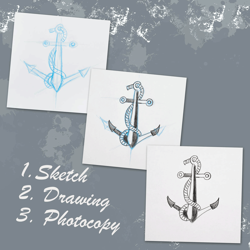 Набор художественных материалов TATTOO SKETCHING 14шт металлическая коробка Cretacolor Киев - изображение 8