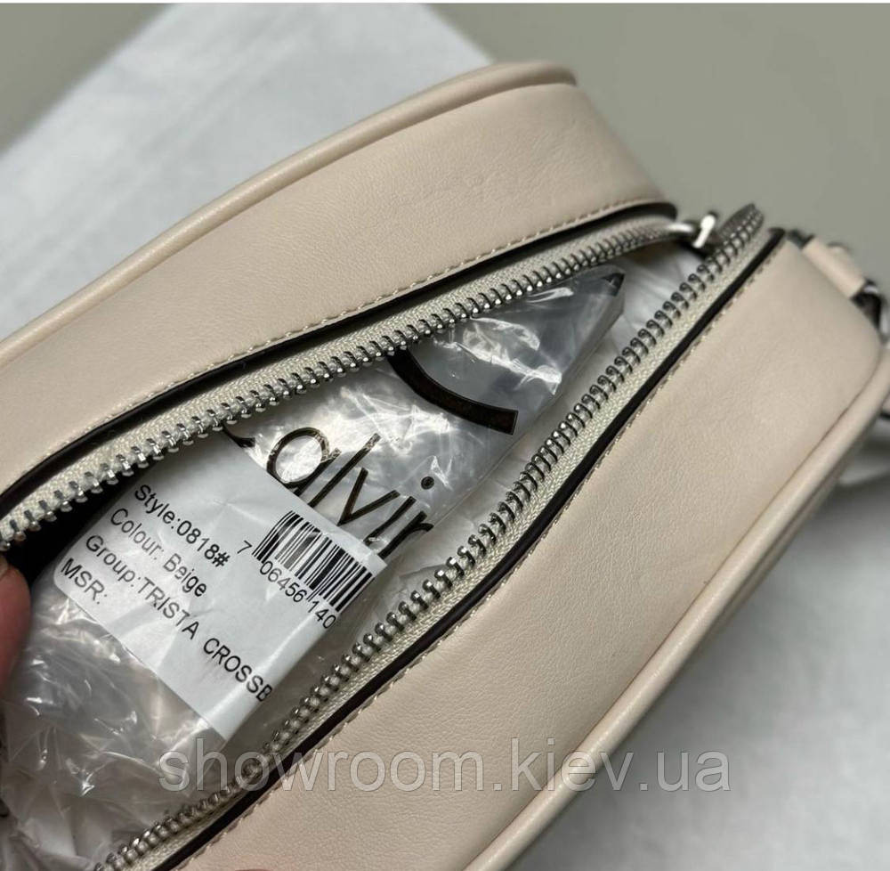 Невелика жіноча сумочка на плече Ck 2866 бежева Київ - фото 6