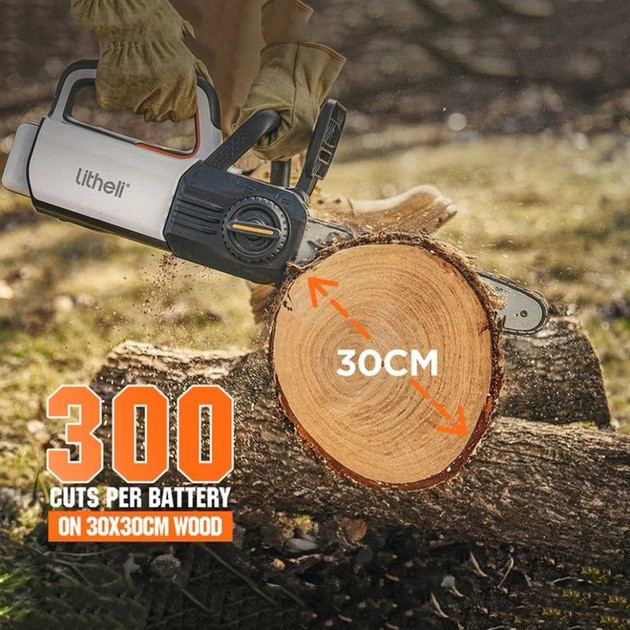 Аккумуляторная цепная пила Litheli питание от павербанка УМБ Litheli Power Bank 10000 мАч 45Вт 2А (U20CS00-0U220) IG-54 Львов - изображение 5