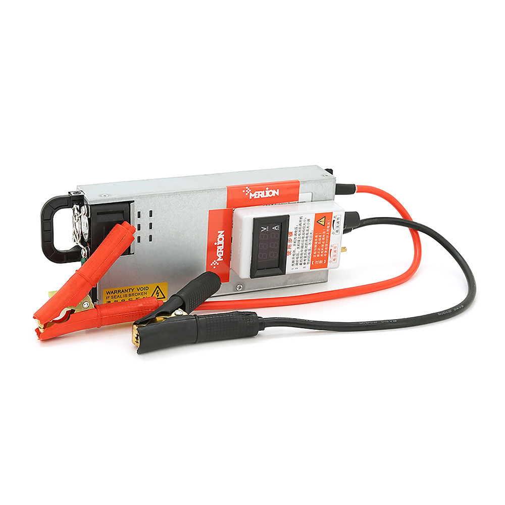 Регулируемое зарядное устройство MERLION для AGM/Li-ion/LiFePo4 АКБ, 3-15V, 3-62А, LSD, крокодилы Киев - изображение 1