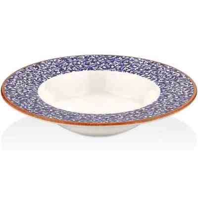 Тарілка By Bone Tinta Edera Cobalt для пасти з прямим бортом 25 см (TN-EС-GT-25-CK) Вінниця