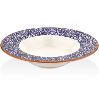 Тарелка By Bone Tinta Edera Cobalt для пасти з прямим бортом 25 см (TN-EС-GT-25-CK) Винница - изображение 1
