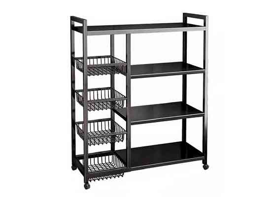 Этажерка 4яр на колесах M Strong 135*32*90см M50282-M в ассортименте ТМ STENSON Киев