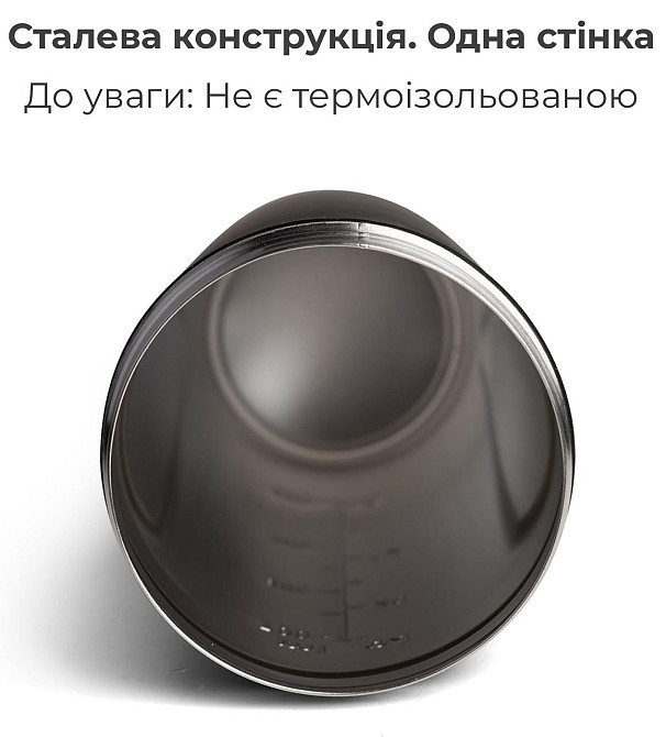 Шейкер спортивний для води та спортивного харчування металевий SmartShake Reforce Stainless Steel 900ml Blue Київ - фото 7