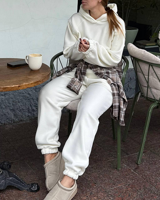 Женский теплый спортивный костюм двойка Двухсторонний плотный флис Одесса - изображение 5